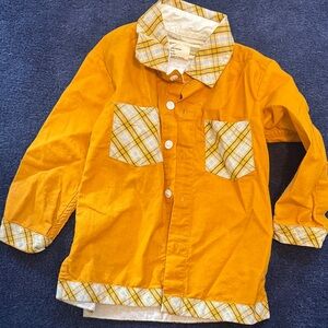 Well Dressed Wolf Mustard Plaid Button Down Shirt